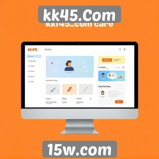 Análise da interface do usuário de kk45.Com